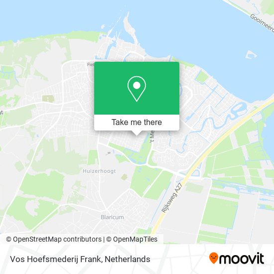 Vos Hoefsmederij Frank map