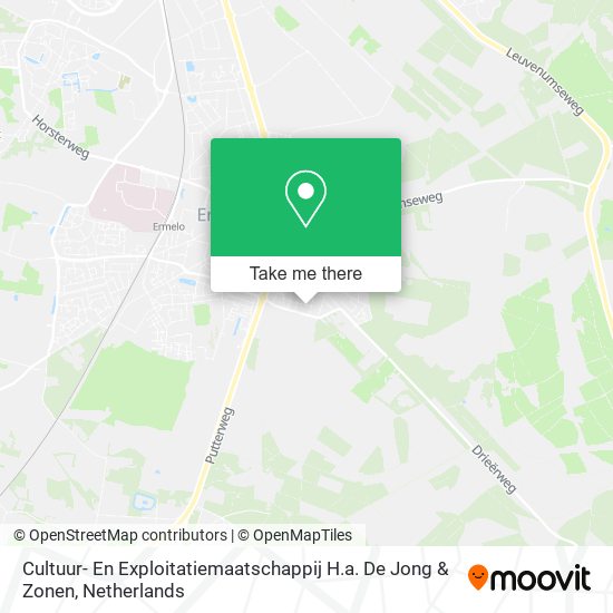 Cultuur- En Exploitatiemaatschappij H.a. De Jong & Zonen map