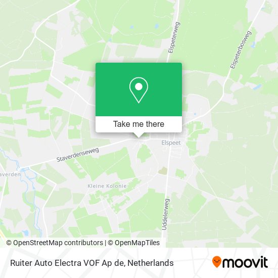 Ruiter Auto Electra VOF Ap de map