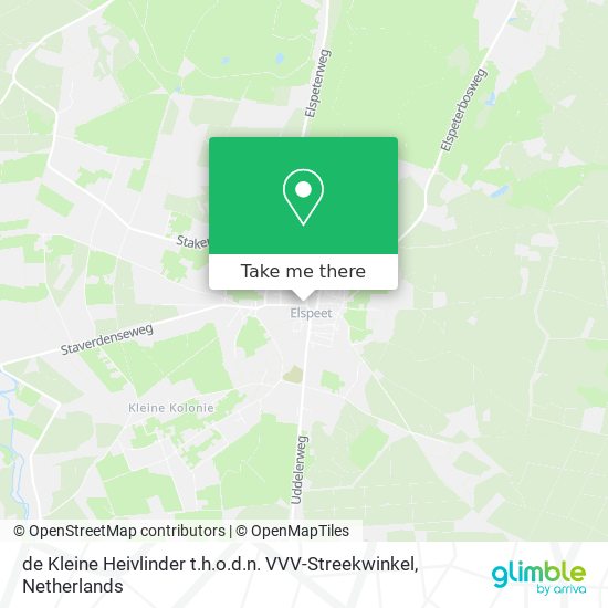 de Kleine Heivlinder t.h.o.d.n. VVV-Streekwinkel map