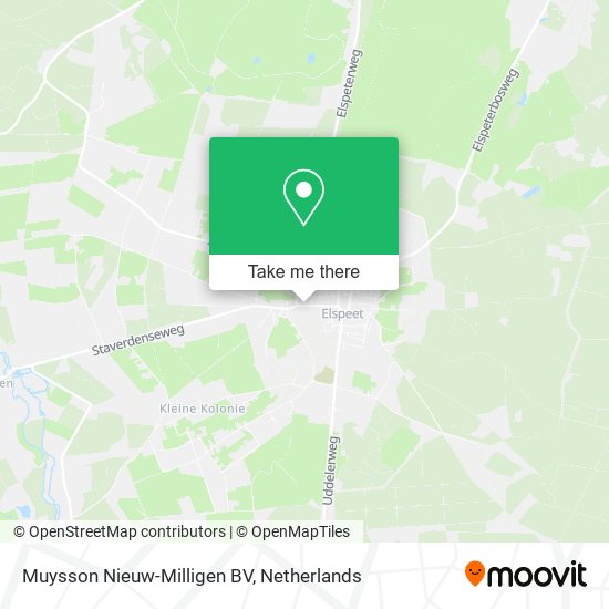 Muysson Nieuw-Milligen BV map