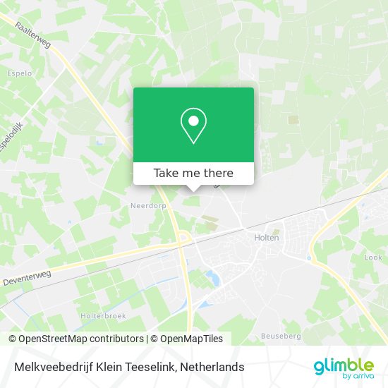 Melkveebedrijf Klein Teeselink map