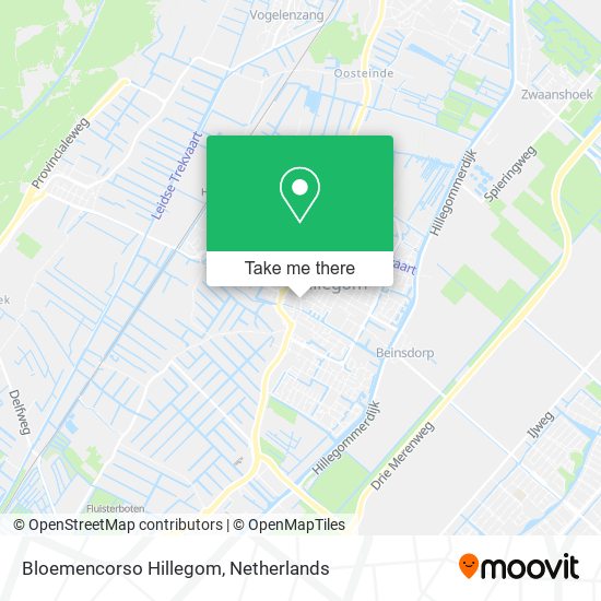 Bloemencorso Hillegom map