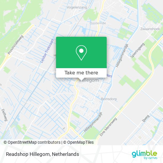Readshop Hillegom map