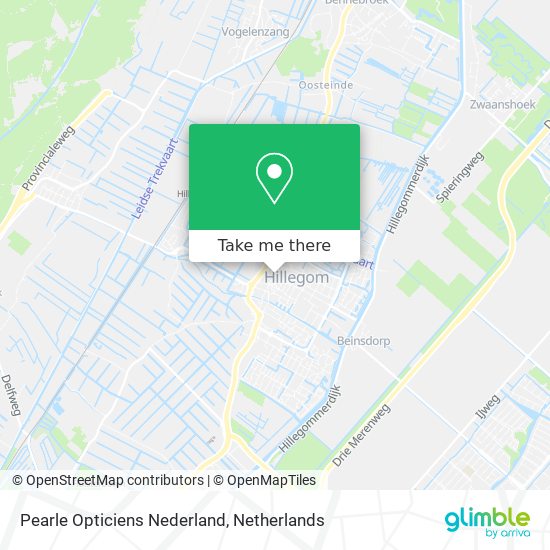 Pearle Opticiens Nederland map