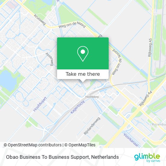 Obao Business To Business Support map