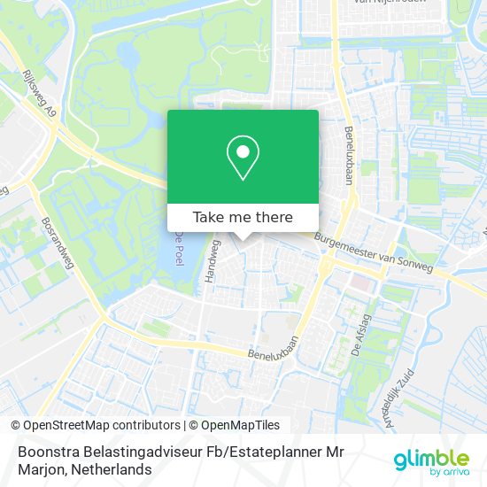 Boonstra Belastingadviseur Fb / Estateplanner Mr Marjon map