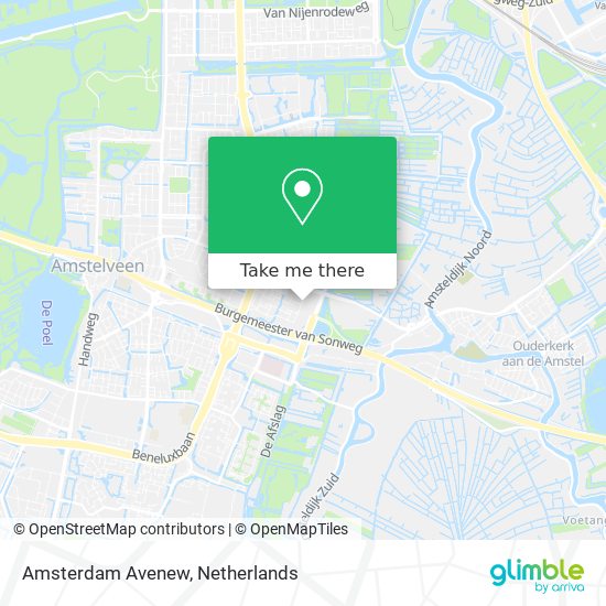 Amsterdam Avenew map