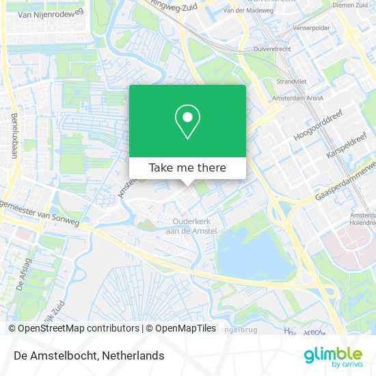 De Amstelbocht map