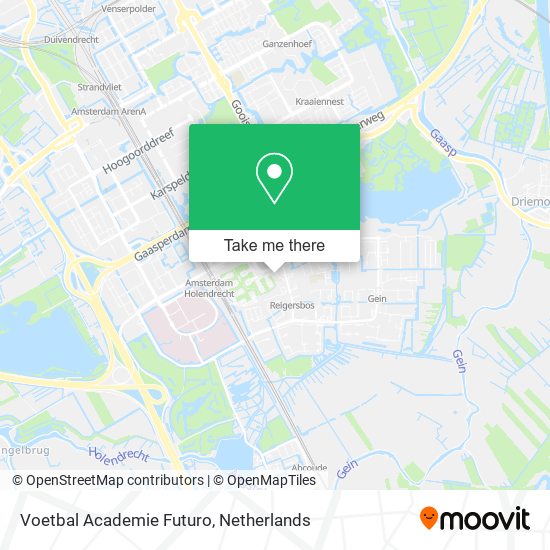 Voetbal Academie Futuro map