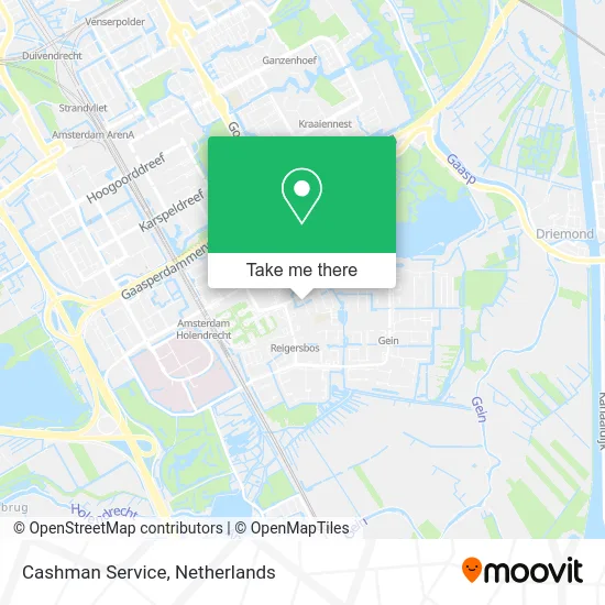 Cashman Service Karte