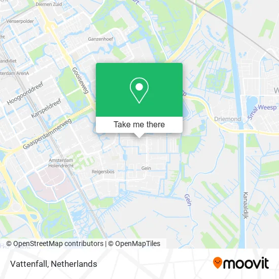 Vattenfall map