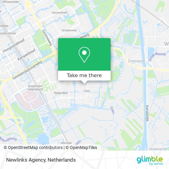 Newlinks Agency map