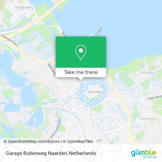 Garage Buitenweg Naarden map