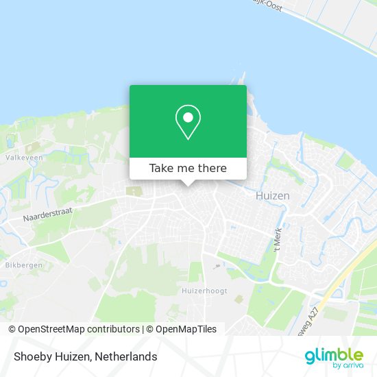 Shoeby Huizen map