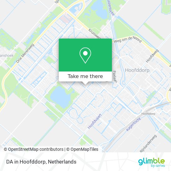 DA in Hoofddorp map