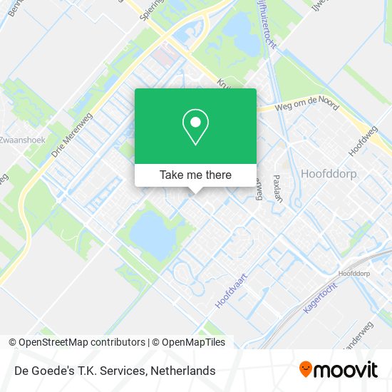 De Goede's T.K. Services Karte