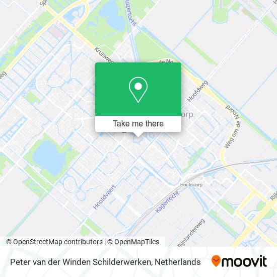 Peter van der Winden Schilderwerken map