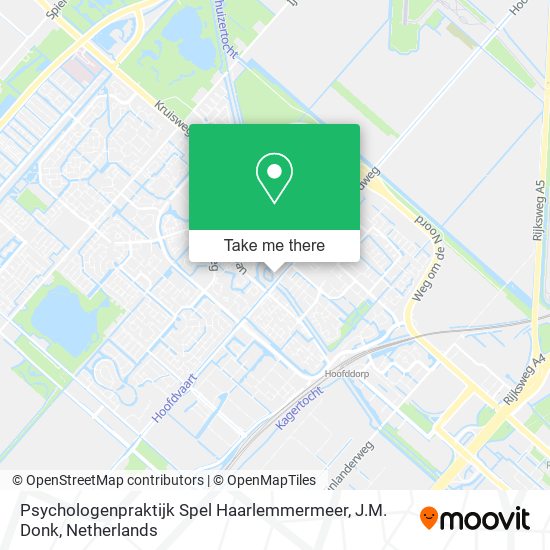 Psychologenpraktijk Spel Haarlemmermeer, J.M. Donk map