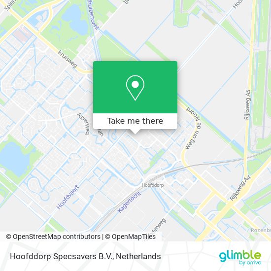 Hoofddorp Specsavers B.V. map