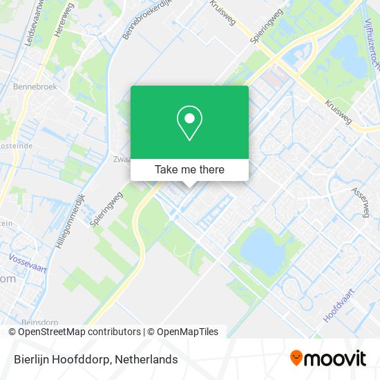 Bierlijn Hoofddorp map