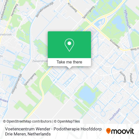 Voetencentrum Wender - Podotherapie Hoofddorp Drie Meren Karte