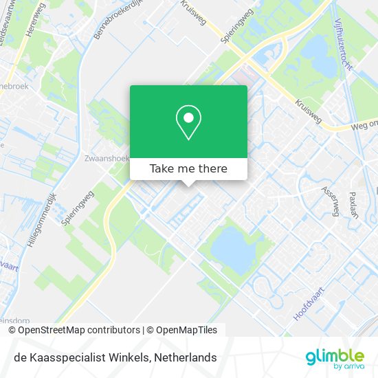 de Kaasspecialist Winkels map