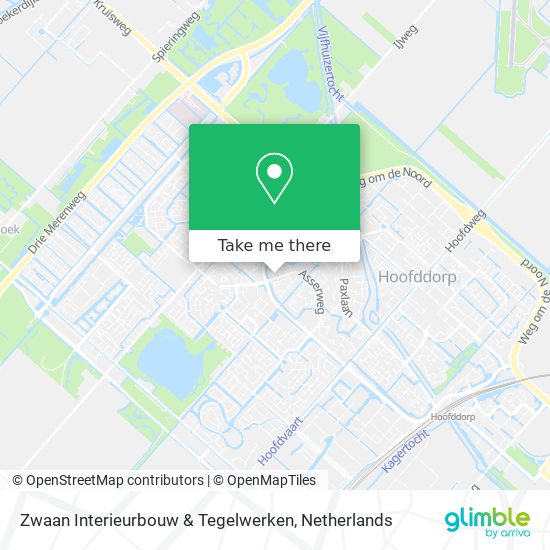 Zwaan Interieurbouw & Tegelwerken Karte