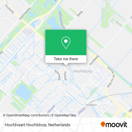 Hoofdvaart Hoofddorp map