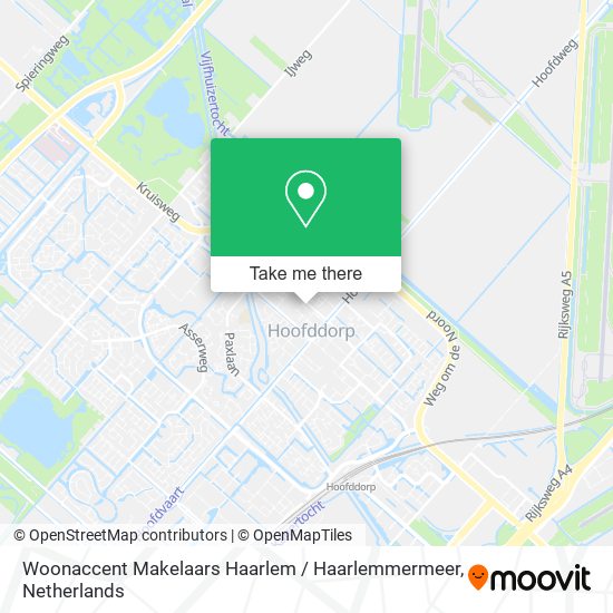 Woonaccent Makelaars Haarlem / Haarlemmermeer map