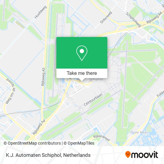 K.J. Automaten Schiphol Karte