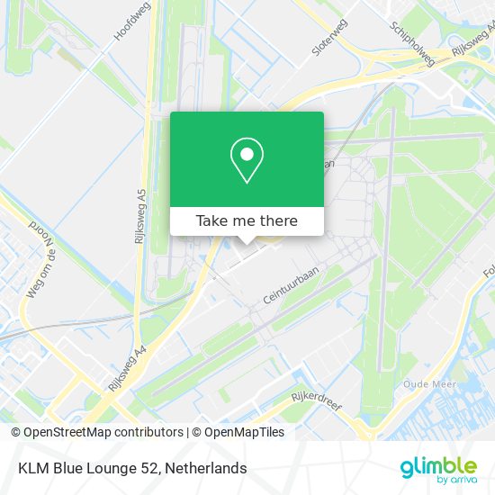 KLM Blue Lounge 52 map