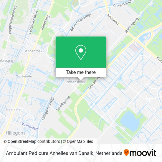 Ambulant Pedicure Annelies van Dansik map