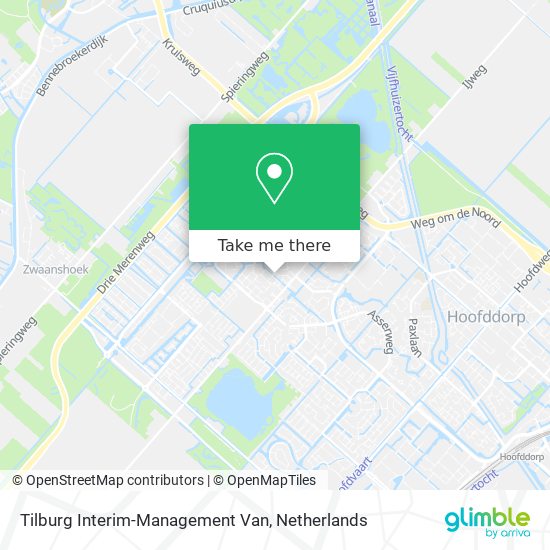 Tilburg Interim-Management Van map