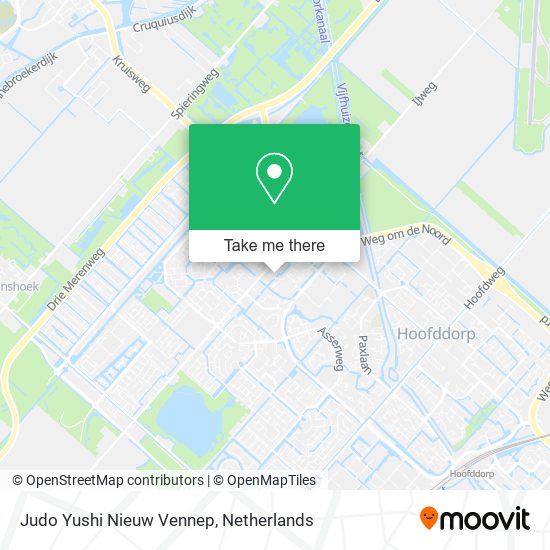 Judo Yushi Nieuw Vennep map