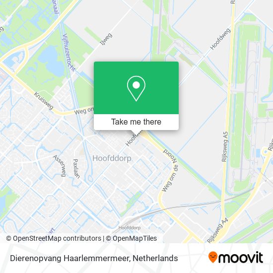 Dierenopvang Haarlemmermeer map
