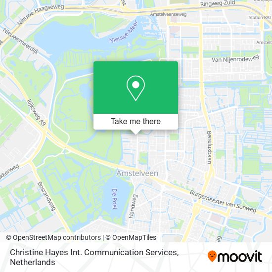 Christine Hayes Int. Communication Services map