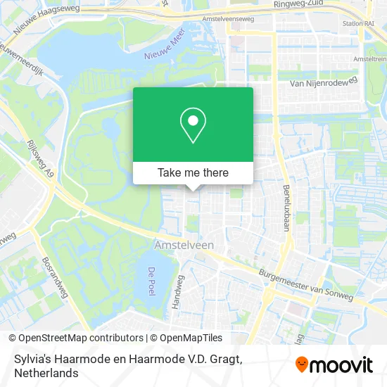 Sylvia's Haarmode en Haarmode V.D. Gragt map