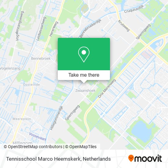Tennisschool Marco Heemskerk map