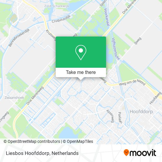 Liesbos Hoofddorp map