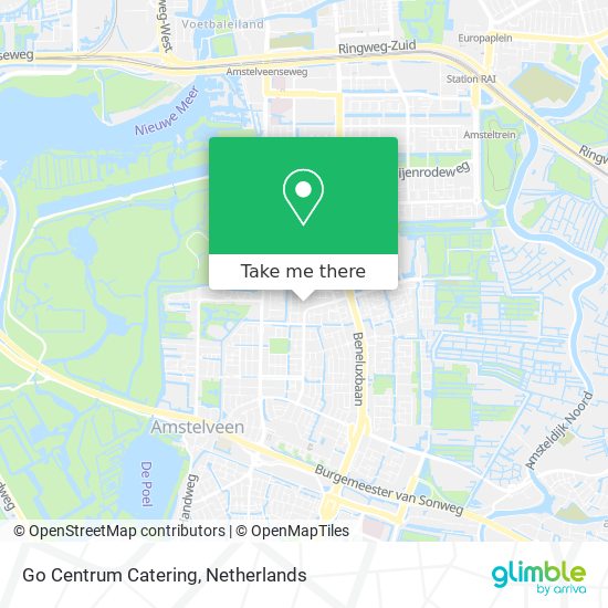 Go Centrum Catering map