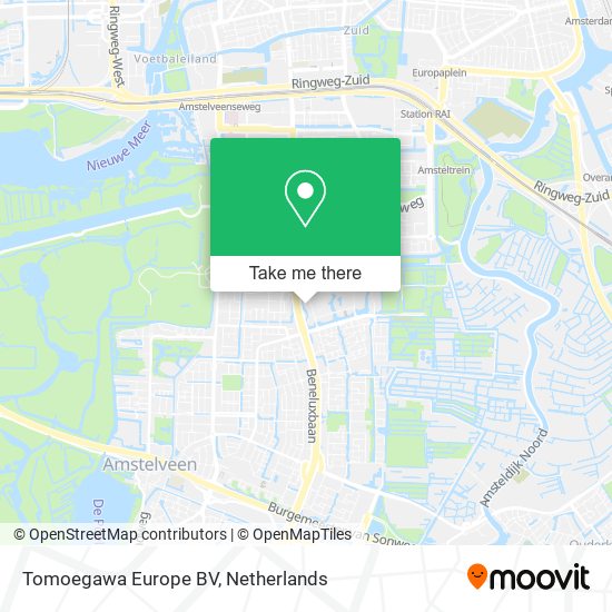 Tomoegawa Europe BV map