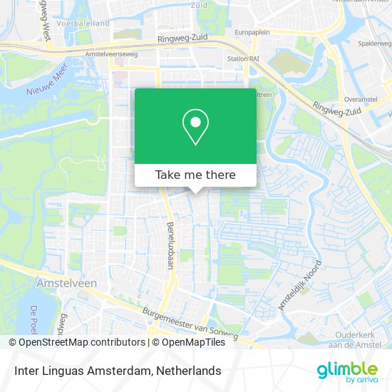 Inter Linguas Amsterdam map