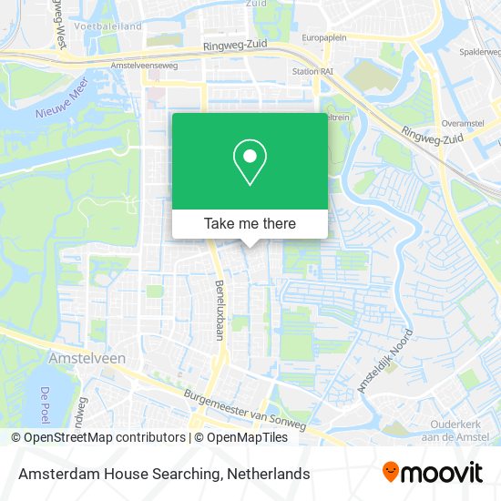 Amsterdam House Searching Karte