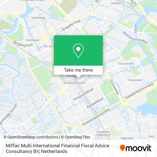 Miffac Multi International Financial Fiscal Advice Consultancy BV map