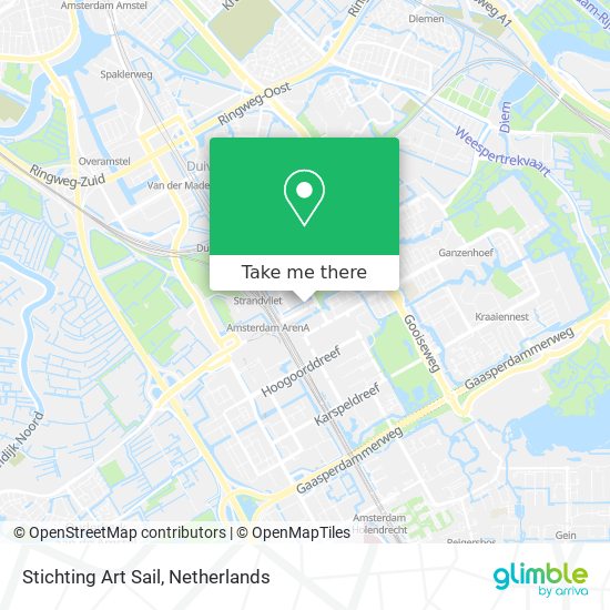 Stichting Art Sail map