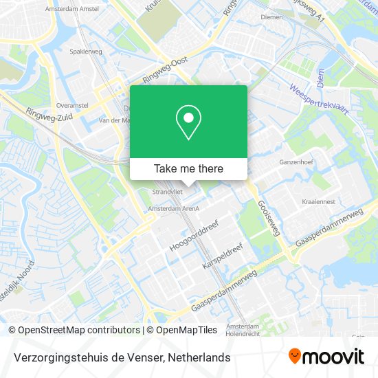 Verzorgingstehuis de Venser map