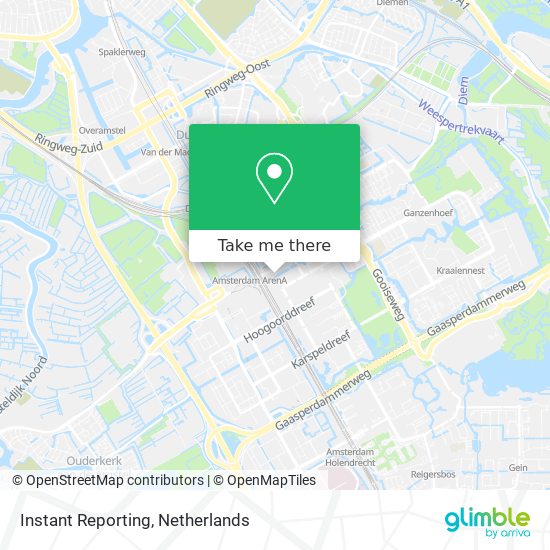 Instant Reporting map