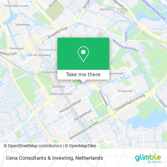 Cena Consultants & Investing map