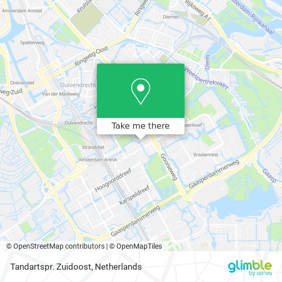 Tandartspr. Zuidoost map